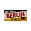 Vintage Berlin Madrid New York Paris Country City Style Plate Metal Sign Plaque Tin Sign Man Cave Bar Club Poster Decoration