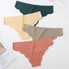 8 Pcs Seamless Underwear for Women No Show Ice Silk Hipster Panties Wave Edge Invisible Triangle Briefs