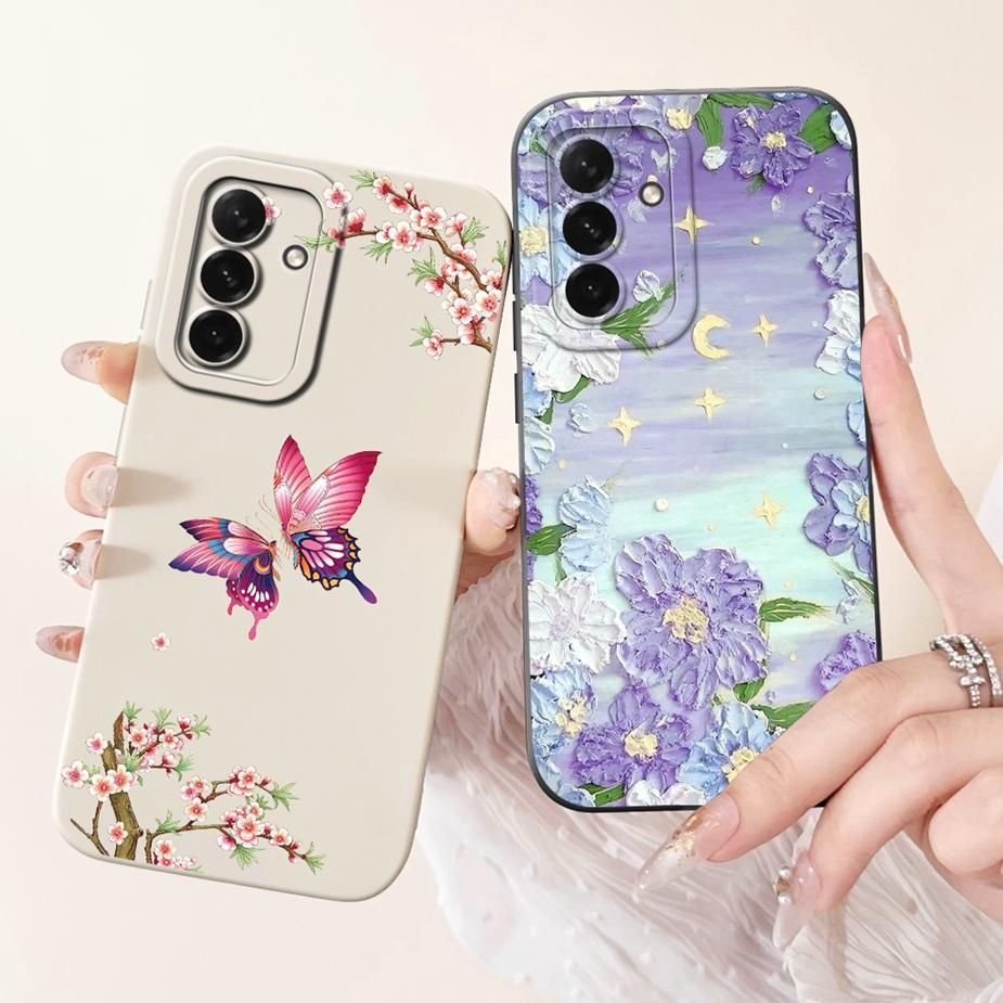 Для Samsung Galaxy A56 5G Чехол A16 A26 A36 Милый Кот Динозавр Конфета Чехол для Телефона Для Samsung A56 A 16 26 Galaxy A36 Мягкая Обложка Сумки