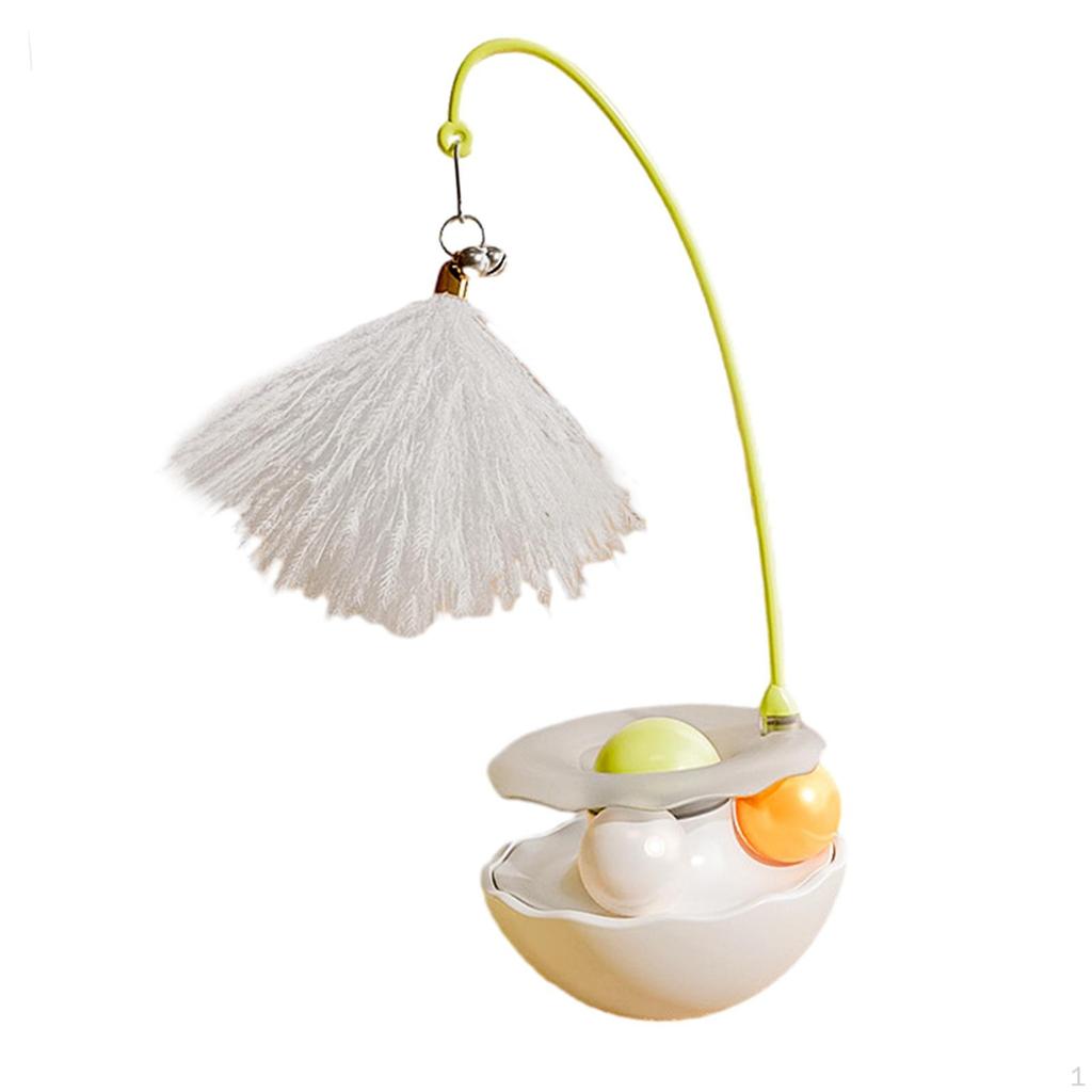 Cat Toy Roller Interactive Balls Track Chasing with Teaser Toys