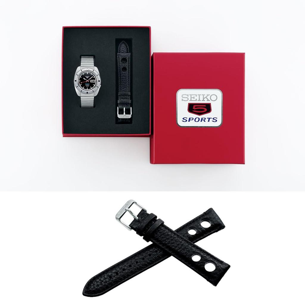 Seiko 5 SPORTS автоматические механические часы Heritage Design Reprint Limited Model Five Sports Made in Japan SRPL05 Silver x Black Overseas Model [Seiko]