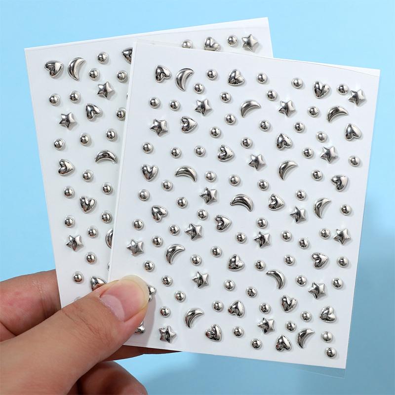 Фальшивый пирсинг брови Фальшивые лабреты для губ Серьги-гвоздики Наклейки Фальшивая серьга для носа Пирсинг лица Клей Ювелирные украшения для лица Без пирсинга Кожа