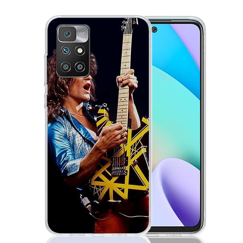 Eddie Van Halen Graphic Guitar Case Phone Cover for Xiaomi Redmi 13 13C 14C 12 12C 10 10C 10A 9 9C 9A 9T 8 8A 7 7A 6 Pro 6A K70