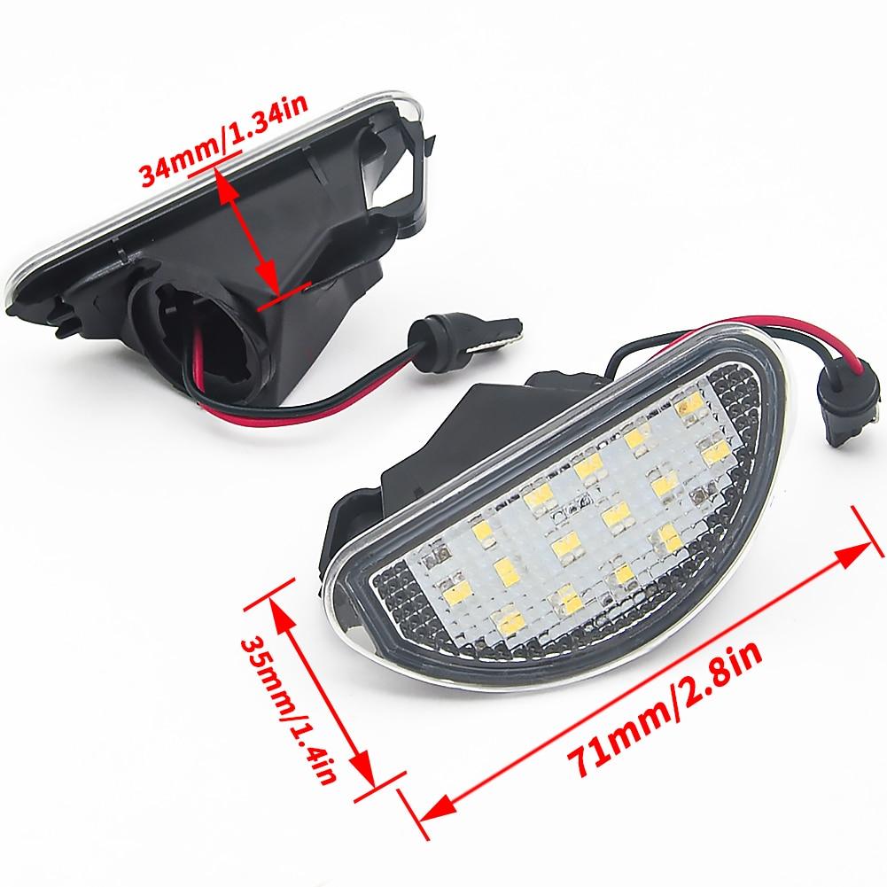 2 шт. 15 SMD светодиодный светильник для номерного знака автомобиля, лампа белого цвета, аксессуары, детали для Toyota Aygo MK I 2005-2014, автомобильный Стайлинг