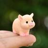 Mini Chinese Zodiac Animal Statue Colorful Resin Dragon Rabbit Miniature Figurine Cute Zodiac Ornament Home Decor