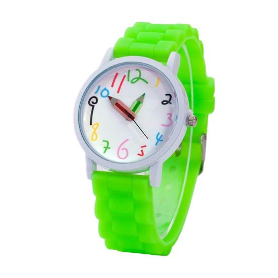 Дети с героями мультфильмов, круглый циферблат, силиконовый ремешок, аналоговые кварцевые наручные часы, подарок