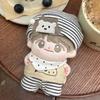Hedgehog T-shirt 10cm Cotton Doll Clothes Striped Hat Suit Doll Clothes Outfit Funny Lovely Doll Dress Up Set 10cm Cotton Doll
