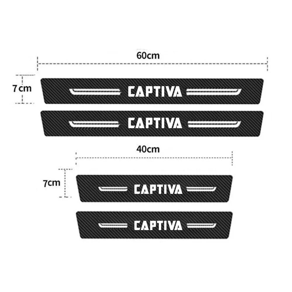 Car Door Threshold Sill Stickers Decals Anti Scratch Protective Film for Chevrolet CAPTIVA 2024 Trunk Bumper Guard Pedal Decor