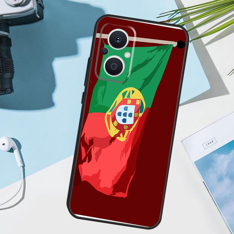 Portugal Flag Cover For OPPO Reno 11 12 13 14 Pro 11F 12F 13F 14F 7 8 Lite OPPO Find X5 X6 X8 X9 Pro Case