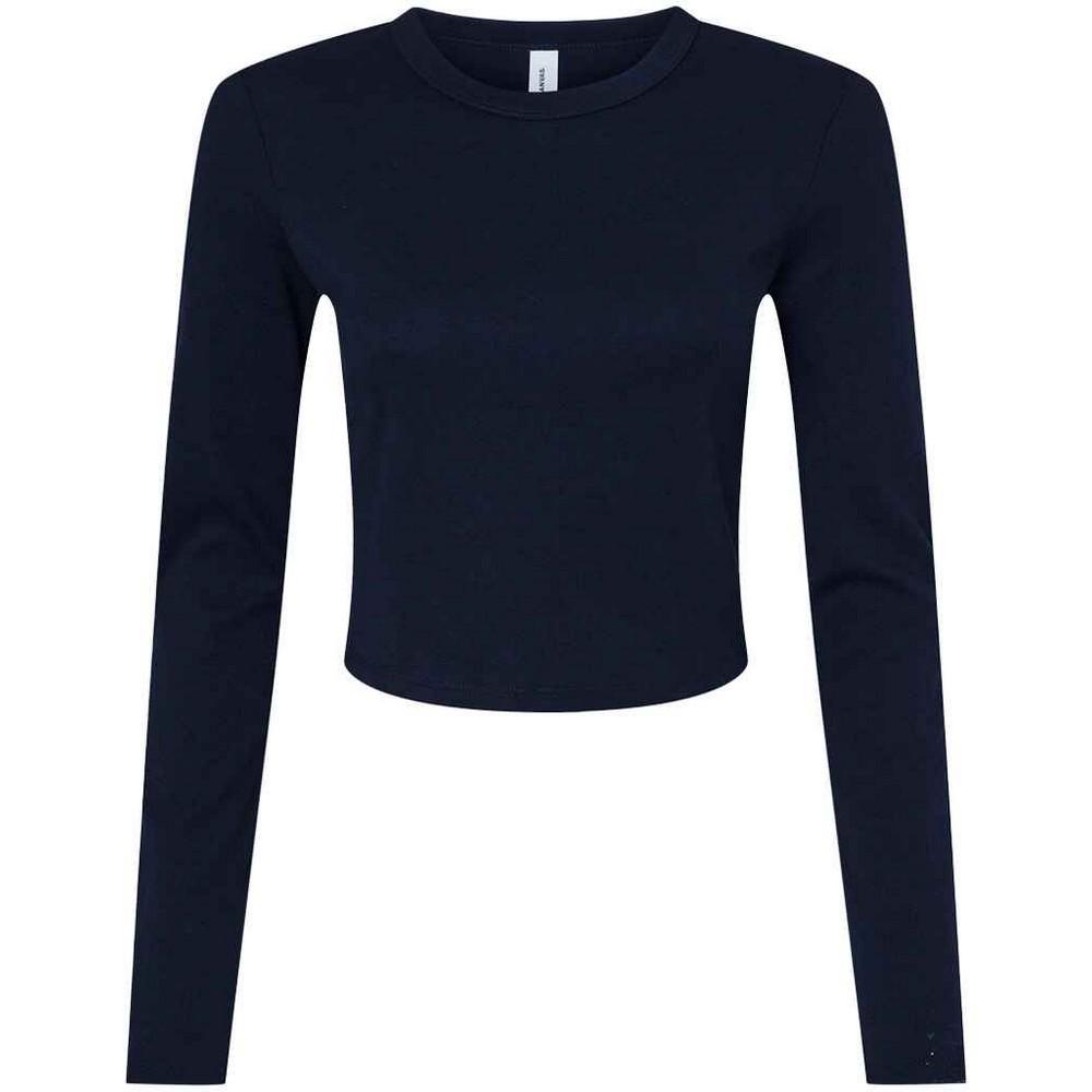 Bella + Canvas Womens/Ladies Micro-Rib Long-Sleeved T-Shirt