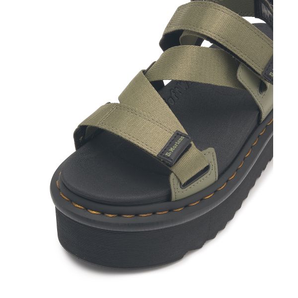 Доктор. Сандалии Martens Удобные Универсальные Пляжные Сандалии Унисекс Зеленые 31805357