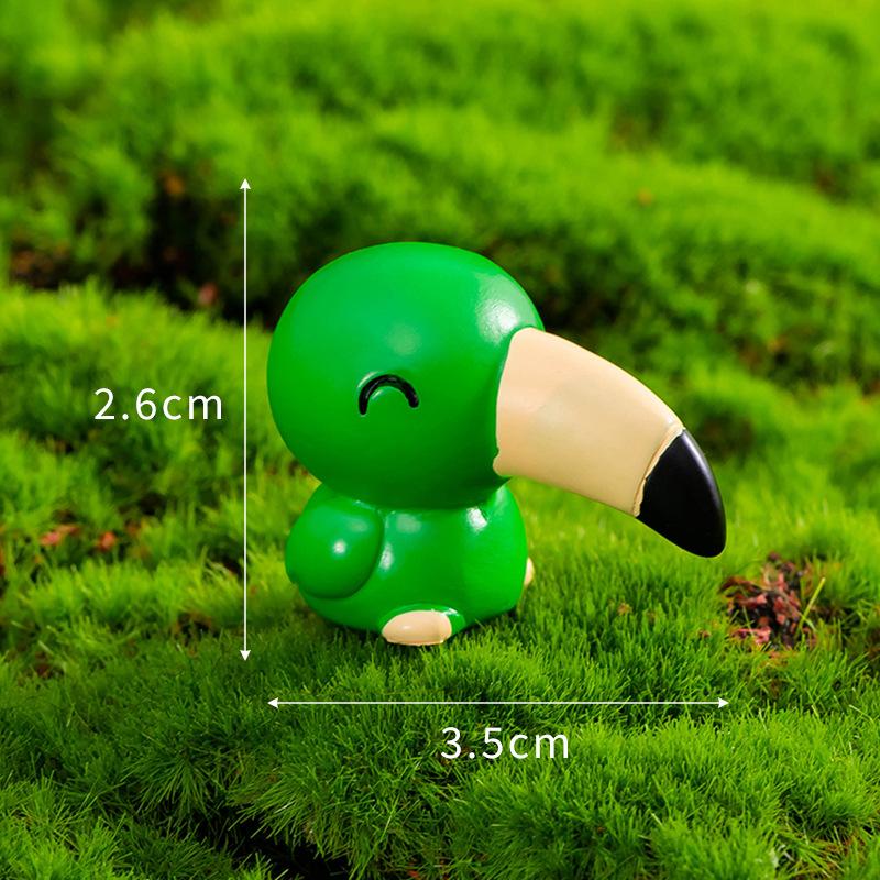 Мох Микроландшафт Украшение Мультфильм Милая Птица Утконос Фламинго Орел Животное Украшение Садовое Украшение