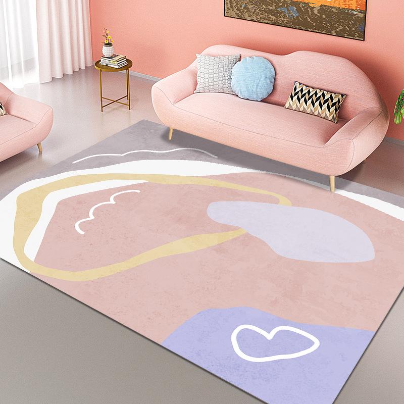 Living Room Nordic Carpet Bedroom Carpet Dirt Resistant Carpet Anti Slip Floor Mat Large-area Floor Mat