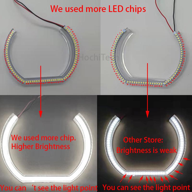 Excellent DTM Style Ultra bright led Angel Eyes DRL rings Retrofit Accessories for BMW 3 series E90 E91 E92 E93 M3 2005-12