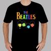 Черная футболка унисекс The Beatles Personels Face Rock Music Legend