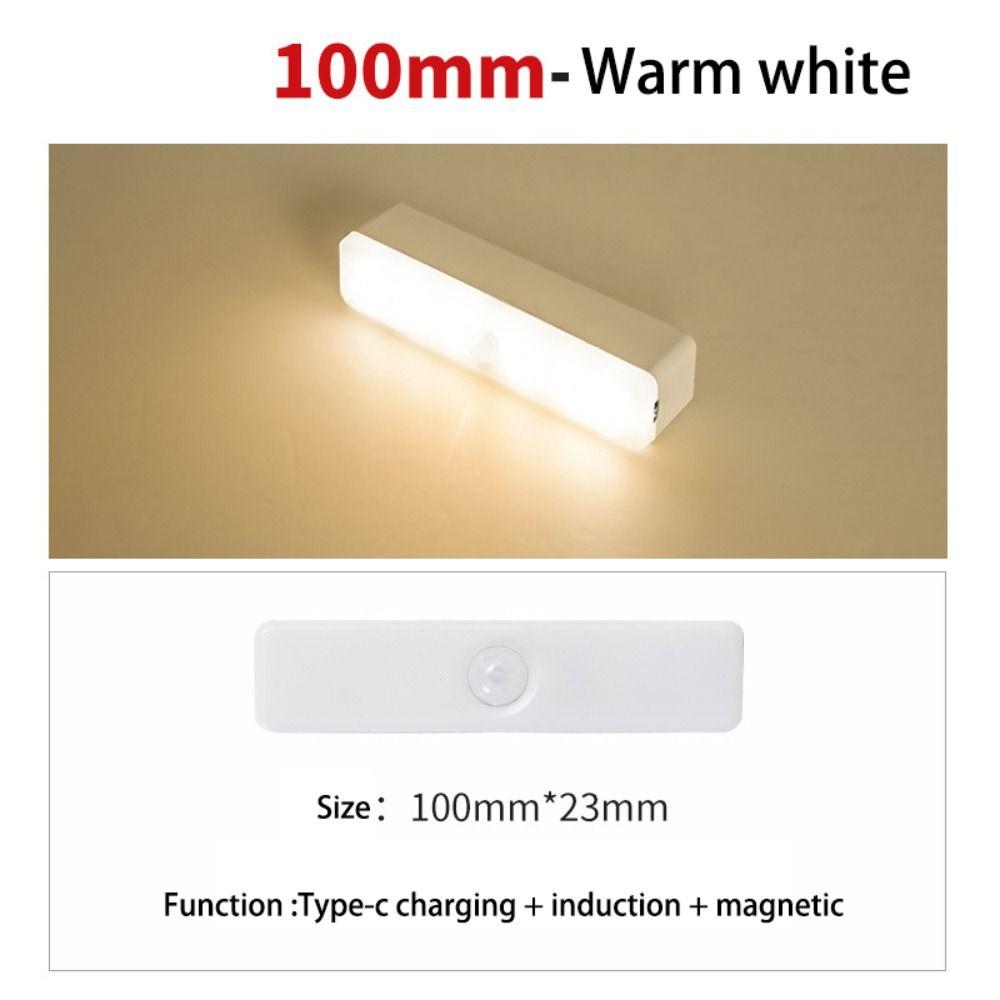 Backlight Motion Sensor Light Wireless Detector Light Rechargeable Closet Night Lamp  Bedroom