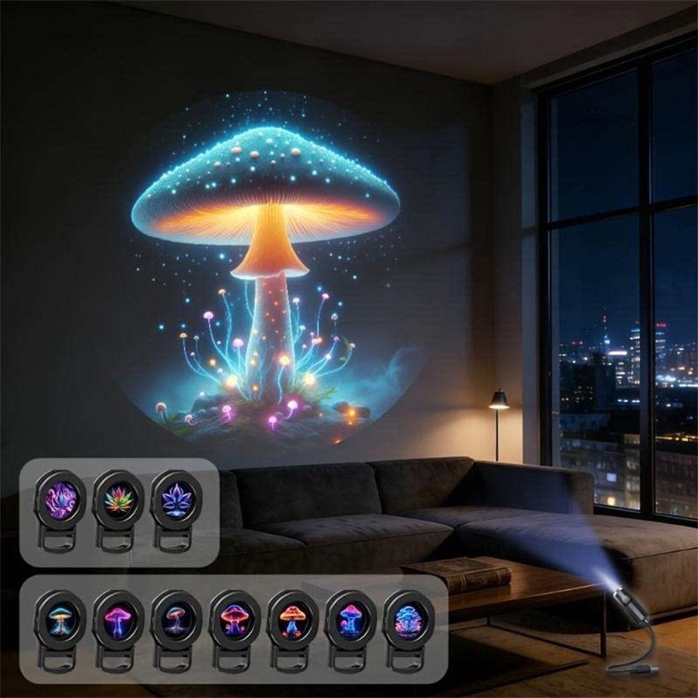 Adjustable Patterns LED USB Projector Light Marine Life Projector Light Ceiling Wall Projection