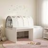 Bed with Tunnel 4 pcs Artisan Oak and White Particleboard