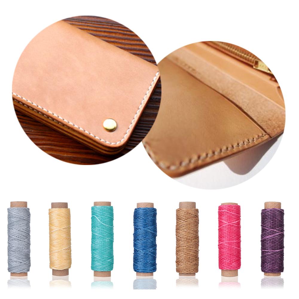 30м/рулон Прочный плоский шнур для рукоделия, ручной стежок, швейная нить, вощеная нить, кожа