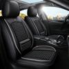 Car Seat PU&Ice Silk Car Seat Covers Breathable and Waterproof Automotive Seat Covers for Cars SUV Truck Sedan Universal Anti Slip Seat Cover