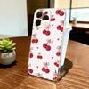 Милый чехол для телефона с вишнями для iPhone 17 16 15 14 13 12 11 Mini Pro Max Plus Прозрачный чехол