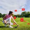 Portable Golf Practice Set Pickballs Beach Bucket Training Kit with Chipping Net Lightweight Outdoor Game for Backyard Park