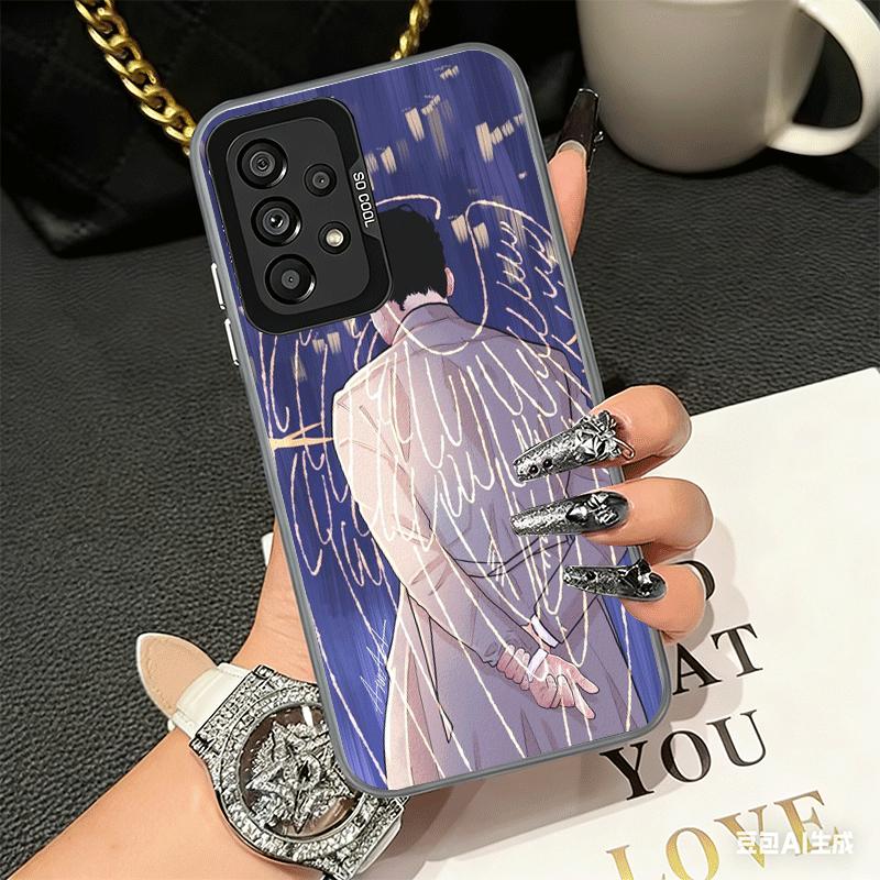 Мягкий чехол для телефона Ангел Кастиэль Сверхъестественное для Samsung A17 A16 A15 A14 A13 A57 A56 A55 A54 A53 A37 A36 A35 A34 A33 A26 A25 A24 A