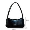 Simple Female Commuter Shoulder Bags Niche Style Solid Color Women's Top Handle Bags  New Leather Ladies Underarm Bags