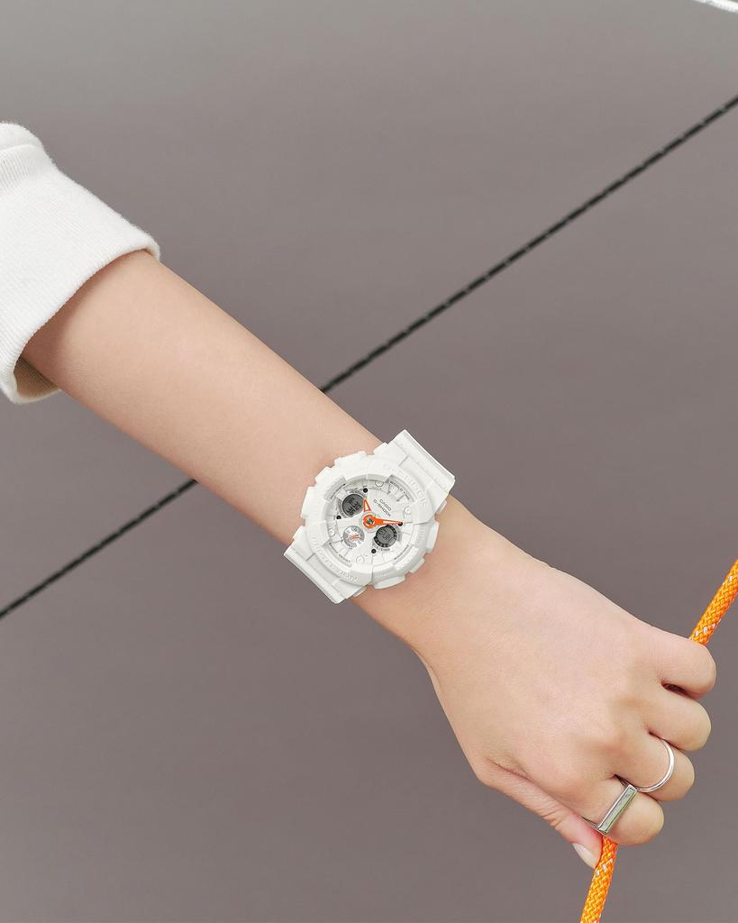Часы Casio G-Shock (GMA-S120SA-7A1JF) Сделано из экологически чистых материалов, Женский, Белый (Официальный японский продукт)
