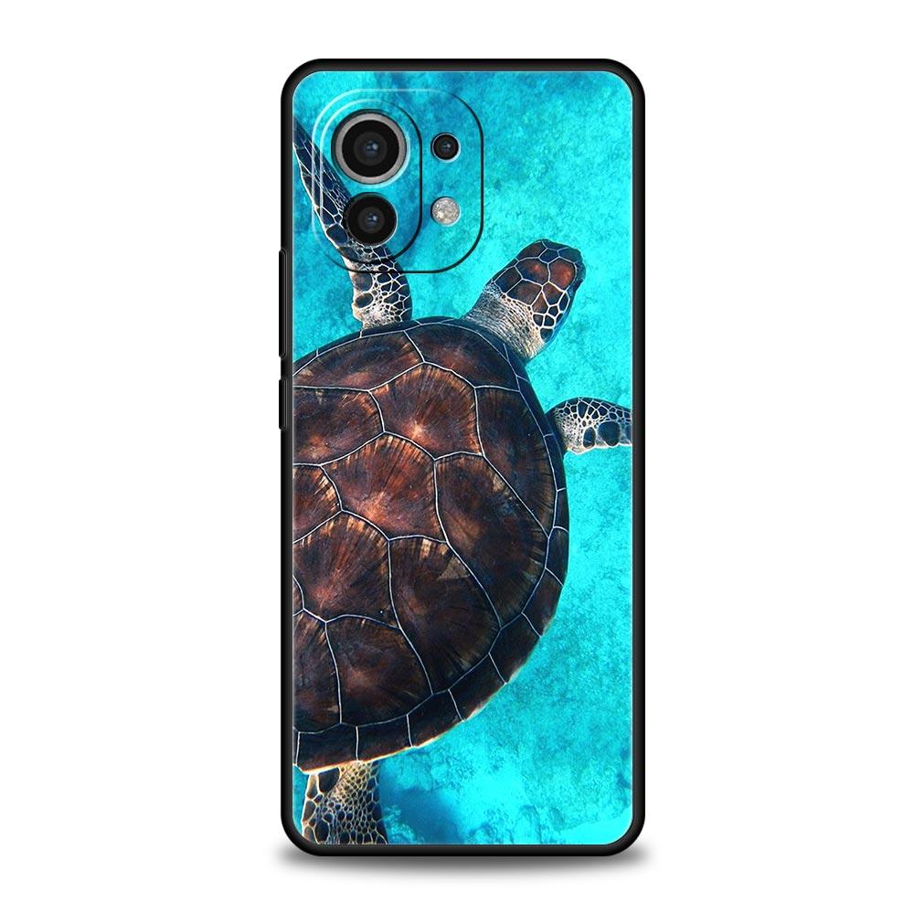 Милый мультяшный морская черепаха океанский синий Чехол Для Xiaomi 14 13T 12T Pro 12 13 11 Ultra Mi Note 10 Lite 10T 5G Pro 11T 11i 9T Обложка