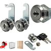 Zinc Alloy Cam Locks 16mm 20mm Filing Cabinet Mailbox Drawer Cupboard Locker