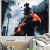 New FPS Gaming Battlefield 6 Cool Tapestry Background Hanging Cloth Bedroom Tapestry Room Decor Aesthetic Tapestry Wall Hanging