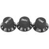 3PCS 2T1V Volume Tone Knobs Plastic Material Speed Control Knobs  Electric Guitar