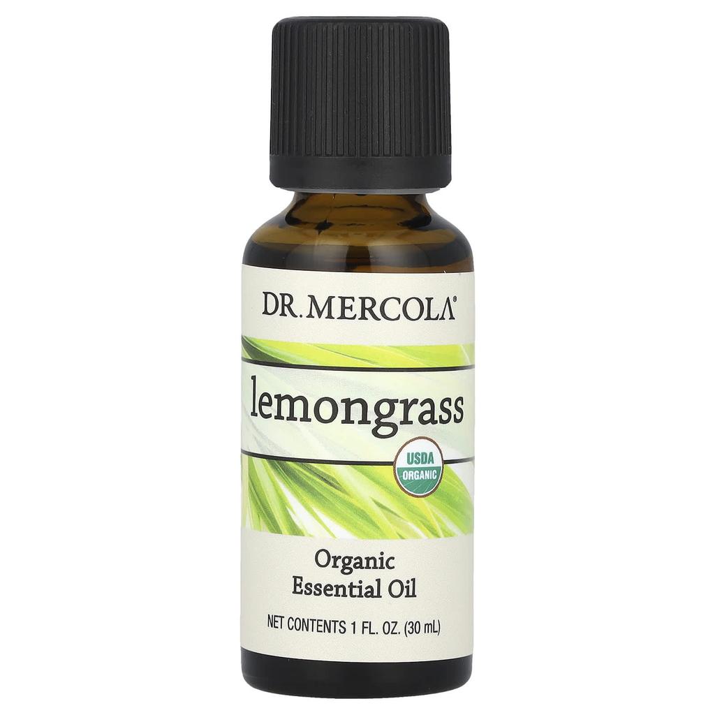 Dr. Mercola Organic Essential Oil, Lemongrass, 30 Ml (1 Fl Oz)