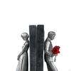 Decorative Bookends Creative Book Holder Organizer Support Couple Statue Figurine Resin