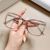 Vintage Fashion Hyperopia Reading Glasses Female Luxury Brand Oversized Square Eyeglasses Women Prescription Magnifying Glasses
