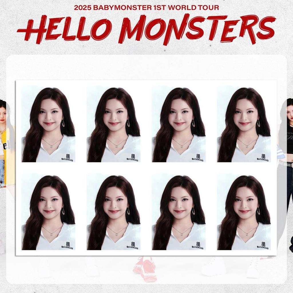 BABYMONSTER Встреча с фанатами-сокровищами Ограниченная ID-фотография места проведения в Тибе