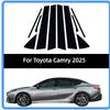 10 шт. Глянцевые черные Для Toyota Camry 2026 Накладки на стойки дверей и окон Автомобильные наклейки для декора Автоаксессуары