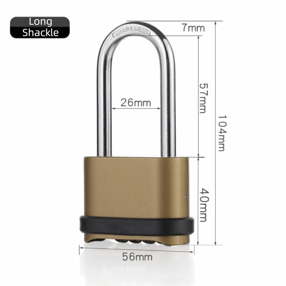Waterproof Combination Padlock Zinc Alloy Security Padlock Padlock Hardware  Indoor Outdoor Use