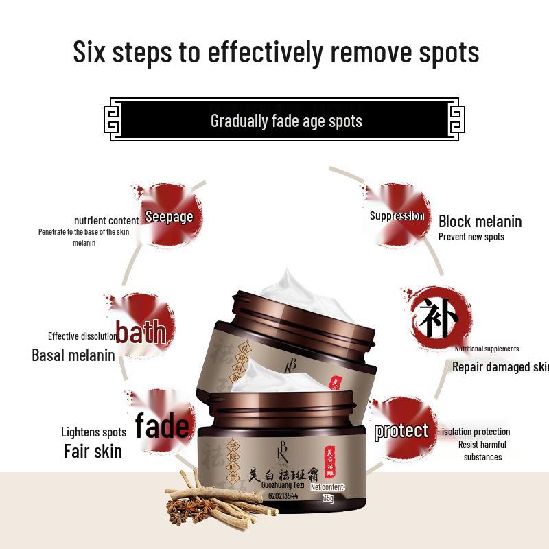 Крем для удаления веснушек и пигментных пятен - Осветляет кожу и уменьшает выработку меланина для чистого цвета лица