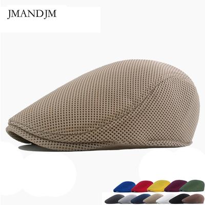 Кепка летняя мужская уличная шляпа от солнца шляпа вперед шляпа газетчика сетчатый дышащий тонкий берет женский