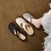 Baotou Slippers Women's Outer Wear Summer New Hollow Woven Sandals Pastoral Flat-bottomed Holiday Slippers