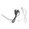 2-жильный USB-шнур питания с оголенными проводами 22AWG, луженый наконечник, с переключателями, поддержка 5 В/1 А, кабель питания, пластиковая текстура, для ремонта