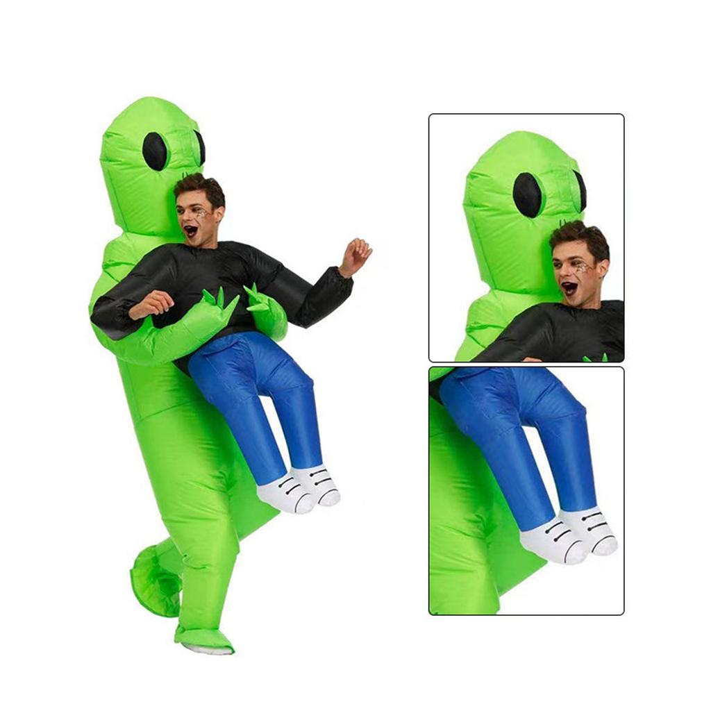 Надувной костюм инопланетянина для взрослых, смешной для вечеринки на Хэллоуин