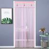 Anti Insect Ventilation Door Curtain 100x200cm Lace Embroidery Curtain  For Living Room
