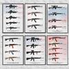 Military Firearms Gun Posters Prints HD Wall Art Canvas Painting Gun Pictures Mural for Modern Living Room Home Decoration Gift