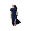New FILA Short-Sleeved Dresses Women's Deep Silent Blue F51W429302F-DB