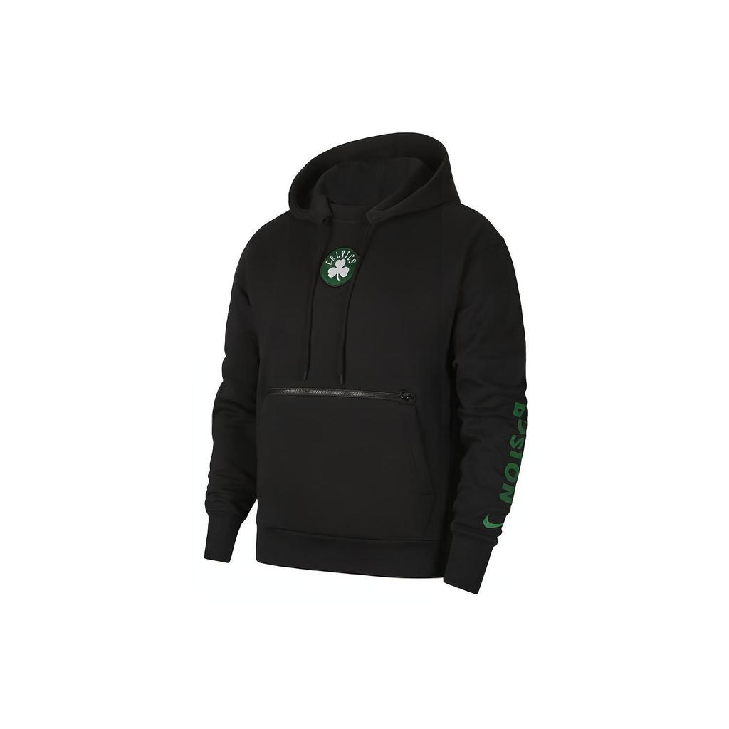 Nike Повседневная спортивная толстовка с капюшоном NBA Courtside Boston Celtics, мужские топы черного цвета CN1807-010