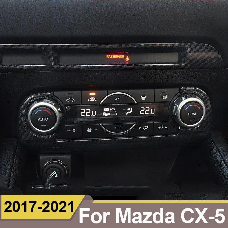 For Mazda CX-5 CX5 2017 2018 Accessories Car Middle CD Console Dashboard Trim Sticker Frame Cover Interior