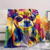 puppy vintage butterfly Print Flannel Blanket,High quality Comfortable for All Seasons,Home Decor,Warmth and Comfort,Perfect for Christmas Gifts